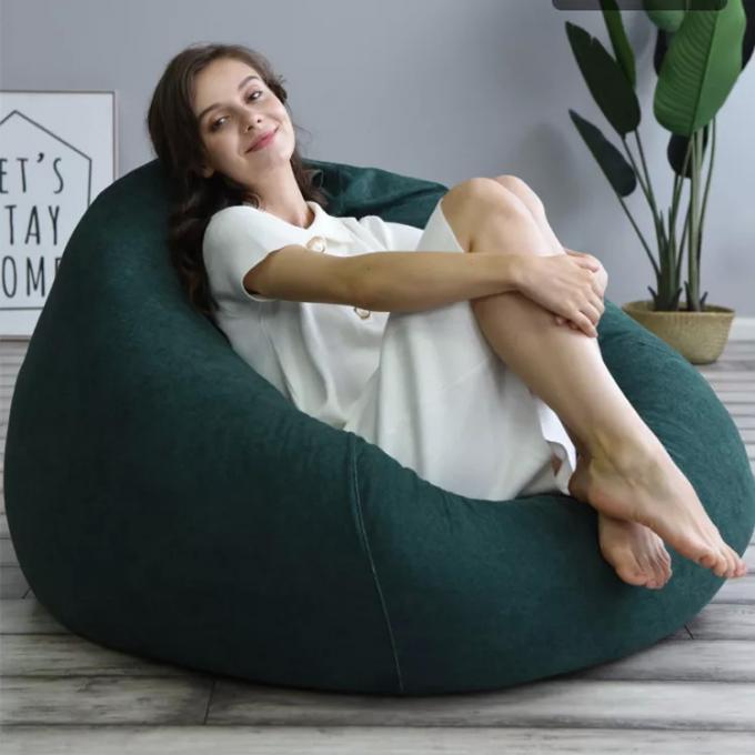 Εξωτερική 7Ft Γίγαντα Φασόλια Τύπου Καρέκλα Lounge Soft Fux Fur υφασματικό EPS γεμίσει 14