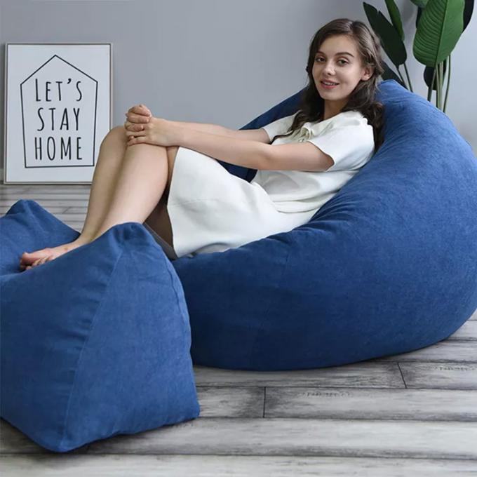 Εξωτερική 7Ft Γίγαντα Φασόλια Τύπου Καρέκλα Lounge Soft Fux Fur υφασματικό EPS γεμίσει 15