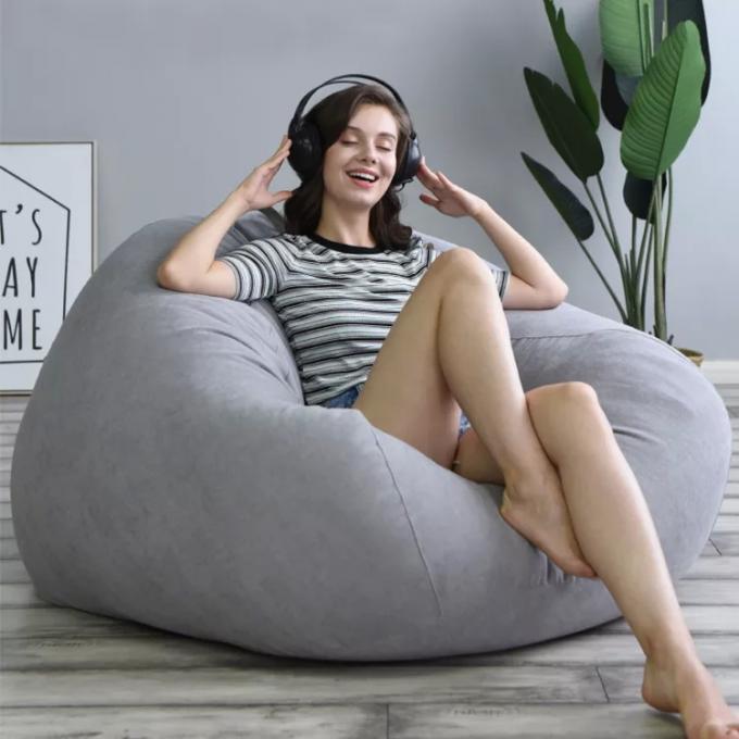 Εξωτερική 7Ft Γίγαντα Φασόλια Τύπου Καρέκλα Lounge Soft Fux Fur υφασματικό EPS γεμίσει 16