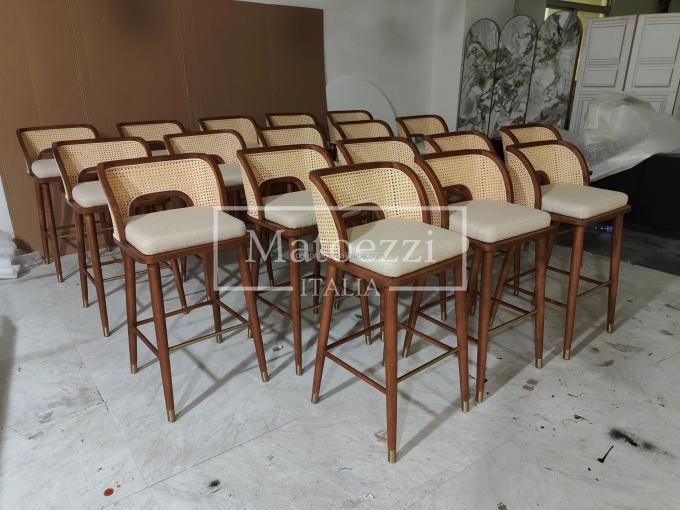 Μοντέρνα Έπιπλα Μπαρ από Ρατάν για Κουζίνα, Τραπεζαρία και Σαλόνι, Σκαμπό από Έπιπλα Κουζίνας 9