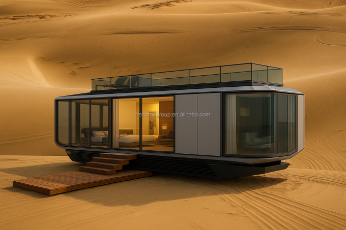 Ανθεκτικό Χρησιμοποιώντας Διαφορετικά Prefab Container House Μικροσκοπικό Φορητό Σπίτι Μικροσκοπικό Μονουλικό Σπίτι Κατασκήνωση Ξενοδοχείο Διαστημική Κάψουλα 2