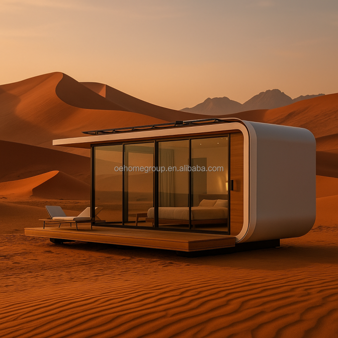 Ανθεκτικό Χρησιμοποιώντας Διαφορετικά Prefab Container House Μικροσκοπικό Φορητό Σπίτι Μικροσκοπικό Μονουλικό Σπίτι Κατασκήνωση Ξενοδοχείο Διαστημική Κάψουλα 5