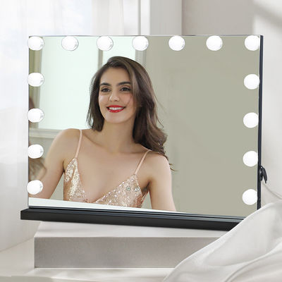 Προσωπική ομορφιά LED Hollywood Vanity Lights επαναφορτιζόμενο οθόνη αφής καθρέφτης