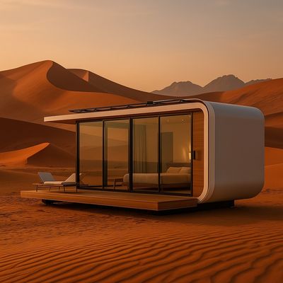 Ανθεκτικό Χρησιμοποιώντας Διαφορετικά Prefab Container House Μικροσκοπικό Φορητό Σπίτι Μικροσκοπικό Μονουλικό Σπίτι Κατασκήνωση Ξενοδοχείο Διαστημική Κάψουλα